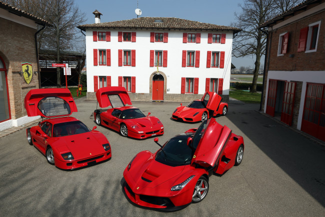 Обои картинки фото автомобили, ferrari, enzo, f50, laferrari, f40