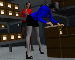 Картинка garotte 3д+графика фантазия+ fantasy фон взгляд девушка