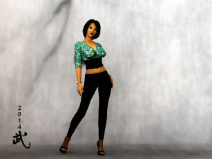 Картинка 3д+графика люди+ people фон взгляд девушка