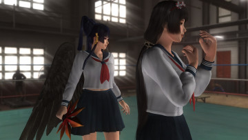 Картинка 3д+графика аниме+ anime взгляд девушки поза фон