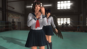 Картинка 3д+графика аниме+ anime взгляд поза фон девушки