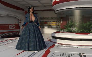 Картинка 3д+графика люди+ people девушка взгляд фон