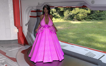 Картинка 3д+графика люди+ people фон девушка взгляд