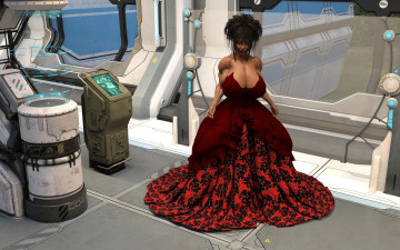 Картинка 3д+графика люди+ people интерьер фон взгляд девушка