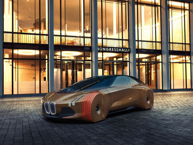 Обои картинки фото автомобили, bmw, vision, next, 100, 2016г