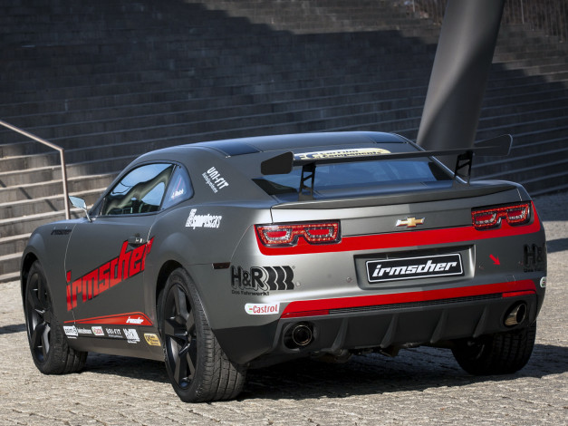 Обои картинки фото автомобили, camaro, irmscher, chevrolet, drift, tag