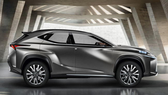 Обои картинки фото lexus lf-nx concept 2013, автомобили, lexus, lf-nx, concept, 2013, металлик