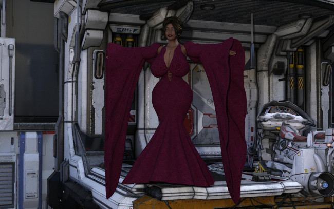 Обои картинки фото 3д графика, люди , people, взгляд, девушка, фон