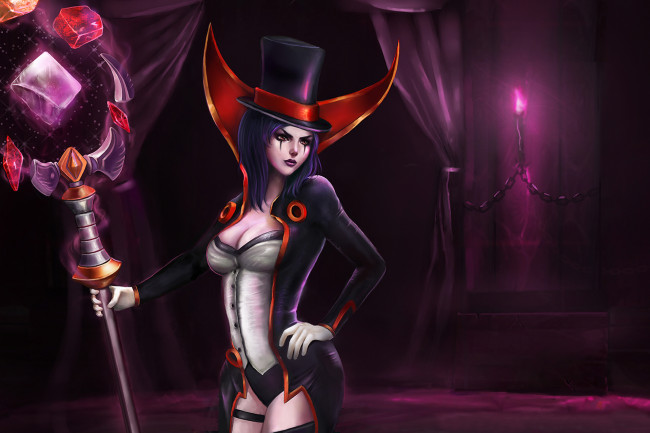 Обои картинки фото видео игры, league of legends, league, of, legends, action, ролевая, leblanc