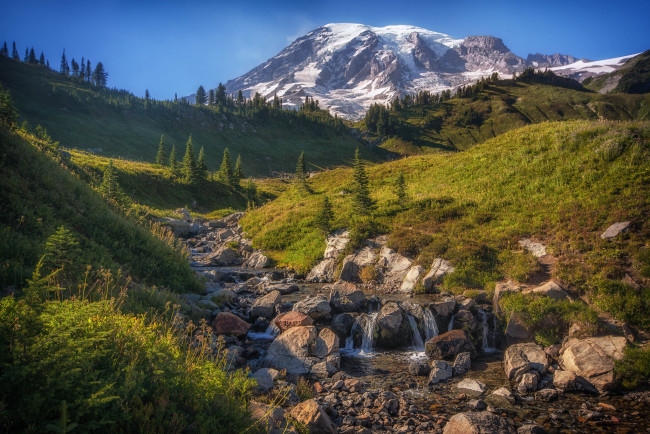 Обои картинки фото природа, горы, простор