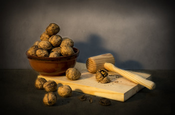 Картинка еда орехи +каштаны +какао-бобы снедь