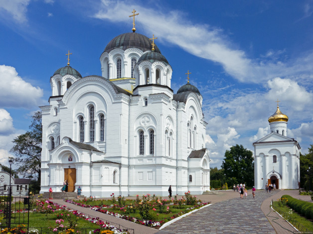 Обои картинки фото спасо- ефросиньевский женский монастырь, города, - православные церкви,  монастыри, беларусь, полоцк, монастырь, спасо-, ефросиньевский