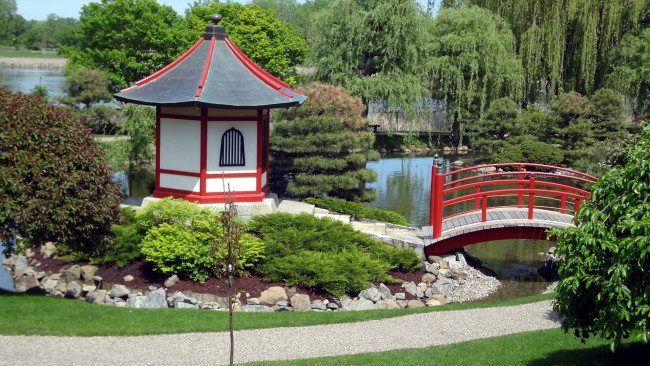 Обои картинки фото природа, парк, японский, сад