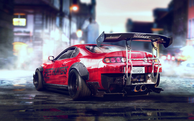 Обои картинки фото автомобили, toyota, supra, payback, need for speed
