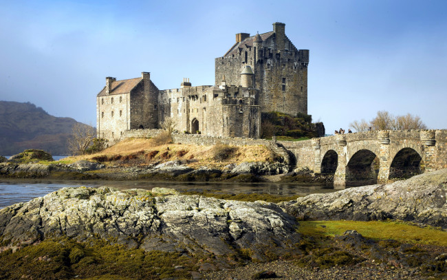 Обои картинки фото города, замок эйлен-донан , шотландия, eilean, donan, castle