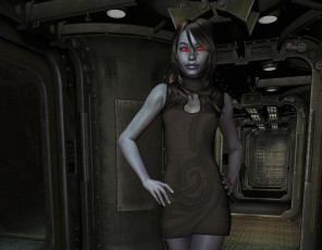 Картинка 3д+графика фантазия+ fantasy взгляд фон девушка