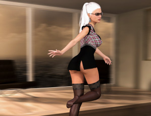 Картинка 3д+графика люди+ people девушка фон взгляд