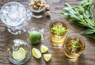 Картинка еда напитки лед мята текила