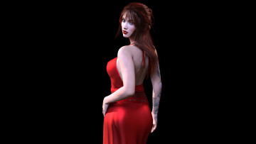 Картинка 3д+графика люди+ people девушка фон взгляд