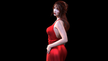 Картинка 3д+графика люди+ people взгляд девушка фон