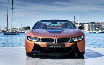 Картинка 2018+bmw+i8+roadster автомобили bmw родстер roadster i8 2018 бмв причал