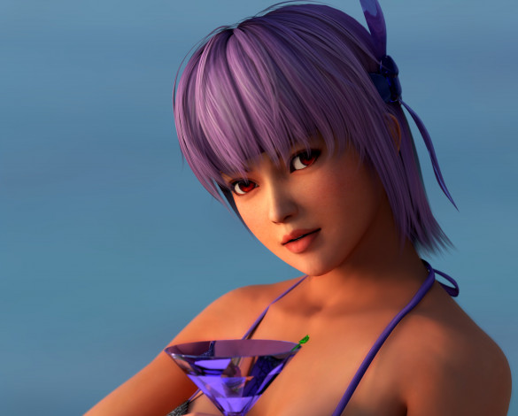 Обои картинки фото 3д графика, люди , people, фон, взгляд, девушка