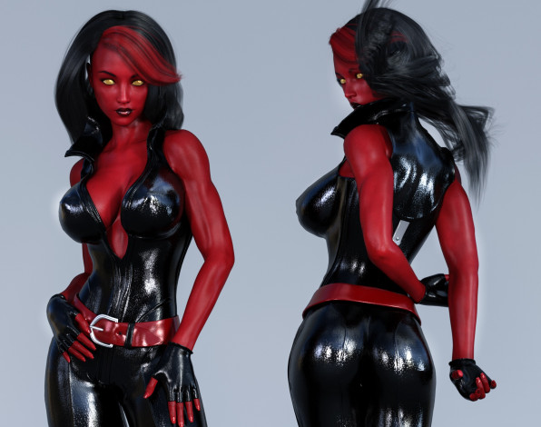 Обои картинки фото 3д графика, люди , people, взгляд, девушка, фон