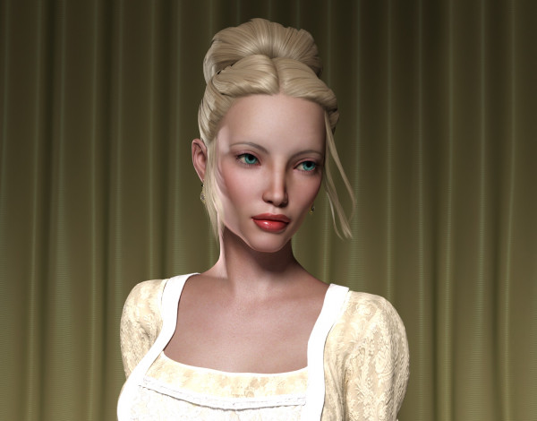 Обои картинки фото 3д графика, портрет , portraits, фон, взгляд, девушка