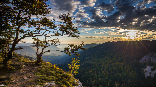 Обои картинки фото природа, горы, простор