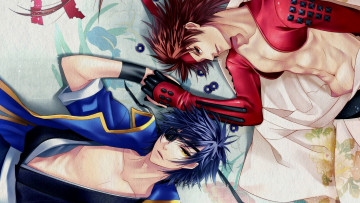 Картинка аниме sengoku+basara парни