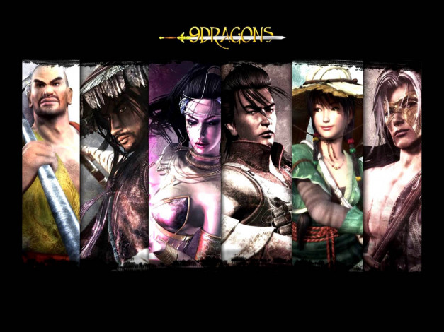 Обои картинки фото видео игры, 9 dragons, персонажи, коллаж