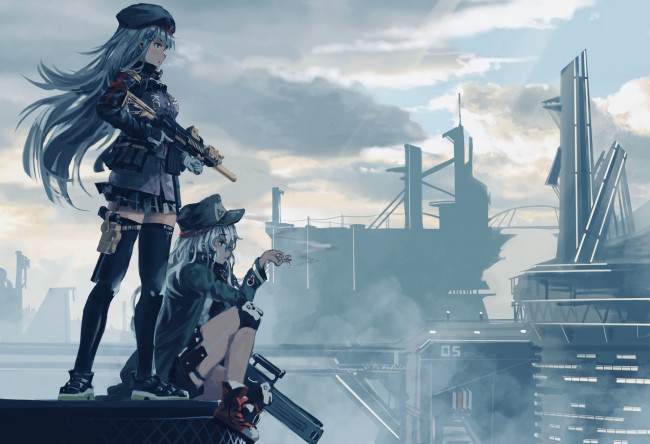 Обои картинки фото аниме, girls frontline, девушки