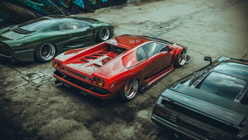 Картинка автомобили разные+вместе суперкары jaguar xj22