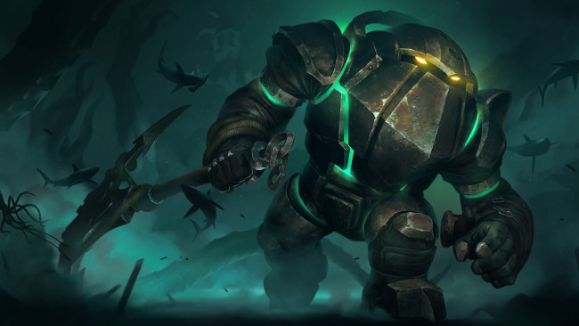 Обои картинки фото видео игры, league of legends,  legends of runeterra, legends, of, runeterra, nautilus