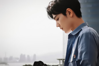 Картинка мужчины xiao+zhan актер рубашка