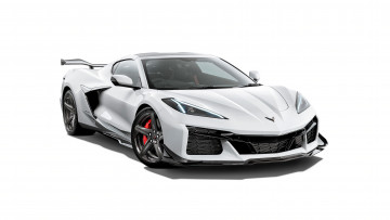 Картинка автомобили corvette chevrolet z06 sports cars white high performance