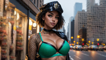 Картинка фэнтези девушки девушка в фуражке