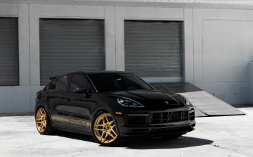 Картинка автомобили porsche black cayenne coupe