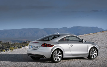Картинка audi+tt автомобили audi серебристый горы