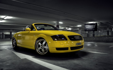 Картинка audi+tt+roadster автомобили audi желтый парковка