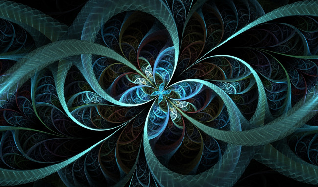 Обои картинки фото 3д графика, абстракция , abstract, дуги, лепестки