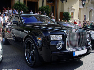 Картинка rolls roys phantom автомобили выставки уличные фото