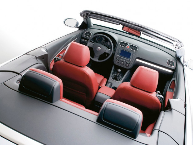 Обои картинки фото vw, eos, 2005, автомобили, интерьеры