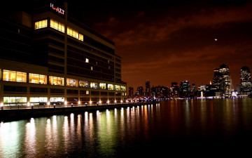 Картинка города огни ночного