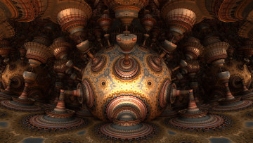 Картинка 3д графика fractal фракталы