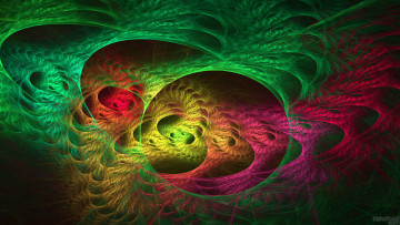 Картинка 3д графика fractal фракталы узор цвета