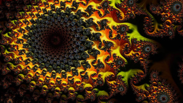 Картинка 3д графика fractal фракталы узор цвета фон