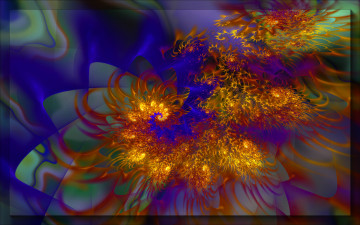 Картинка 3д графика fractal фракталы цвета узор