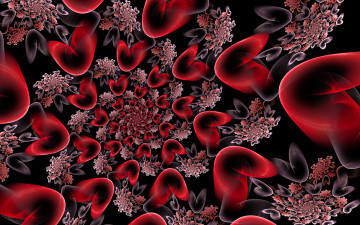 Картинка 3д графика fractal фракталы узор цвета