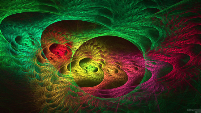 Обои картинки фото 3д, графика, fractal, фракталы, узор, цвета